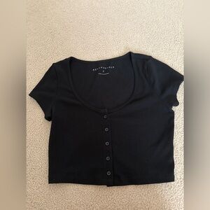Aeropostale Button Down Crop Top